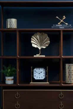 Statues & Sculptures Table Top|Contemporary-Ginkgo Leaf 28cm Gold Metal Indoor Sculpture