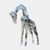 Statues & Sculptures Wildlife|Contemporary-Giraffe 181cm Geometric Metal Garden Sculpture