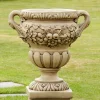 Statues & Sculptures Large|Round-Gordes Vase Stone Garden Planter