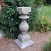 Statues & Sculptures Plinths & Pedestals-Grand Baluster Column Stone Garden Pedestal