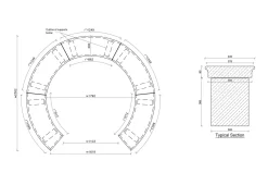 Statues & Sculptures Stone Benches-Grand Curved Modern Stone Garden Bench