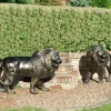 Statues & Sculptures Wildlife|Lions-Grand Lions Bronze Metal Garden Statues
