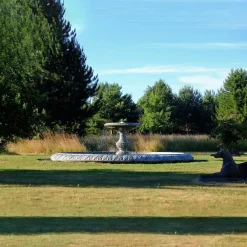 Statues & Sculptures Water Features-Grand Single Tier 4m Emerald Marble Stone Water Fountain Feature