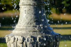 Statues & Sculptures Water Features-Grand Single Tier 4m Emerald Marble Stone Water Fountain Feature