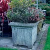 Statues & Sculptures Large|Square-Grand Square Stone Garden Planter