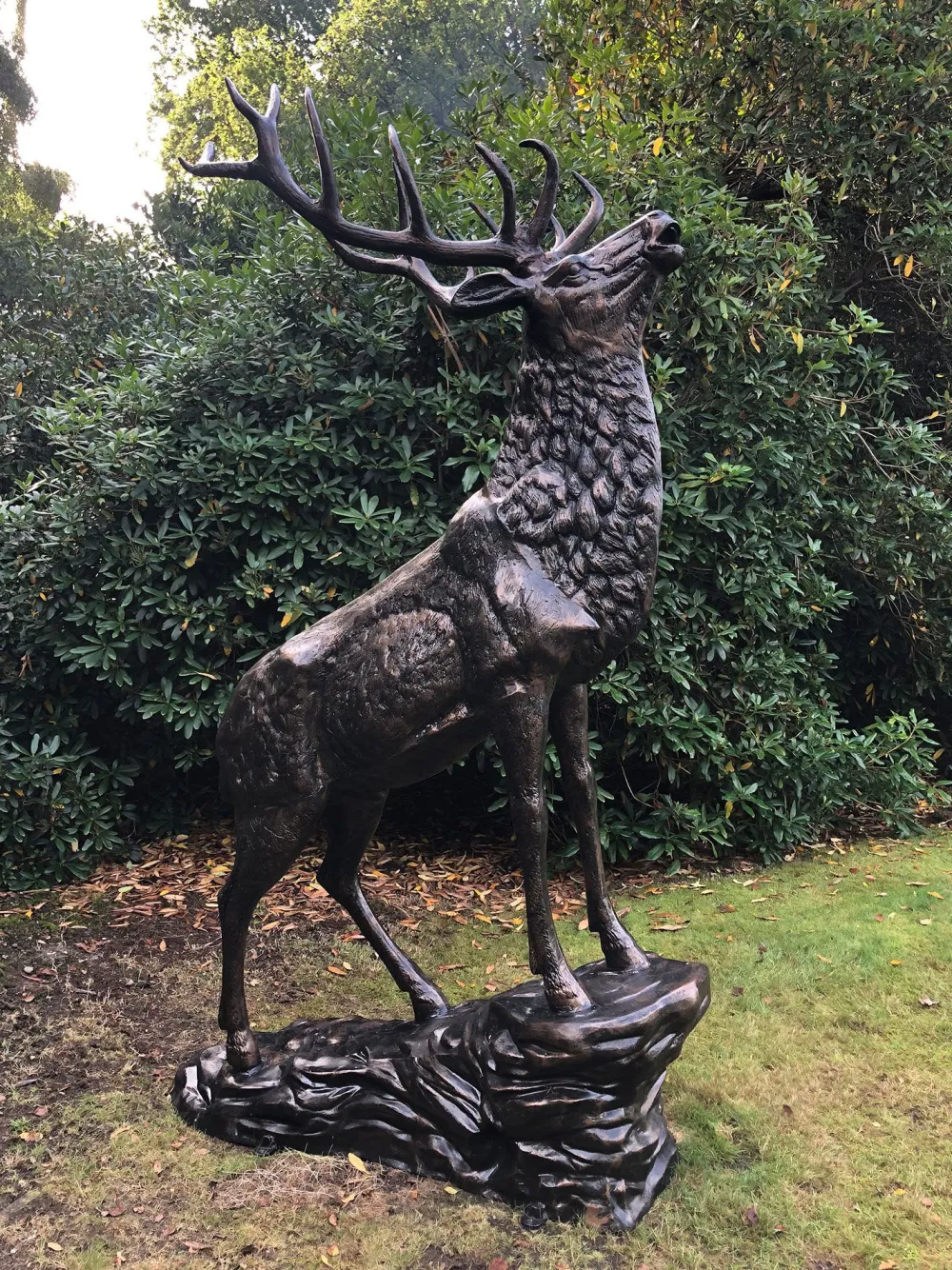 Statues & Sculptures Stags & Deers-Grand Stag Life-Size 292cm Metal Bronze Garden Statue
