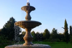 Statues & Sculptures Water Features-Grand Triple Tier 4m Sandstone Stone Water Fountain Feature