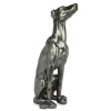 Statues & Sculptures Floor Standing|Animals-Guardian Greyhound 81cm Anthracite Resin Indoor Sculpture