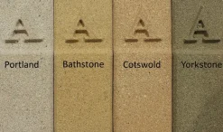 Statues & Sculptures Water Features-Half Circle Medium Stone Pool Surround Water Feature