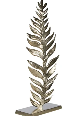Statues & Sculptures Table Top|Contemporary-Harmonic Leaf 67cm Metal Indoor Sculpture