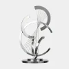 Statues & Sculptures Table Top|Floor Standing-Harmonic Strings 80cm Silver Metal Indoor Sculpture