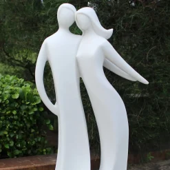 Statues & Sculptures Modern-Harmony 80cm Marble Resin Modern Garden Statue