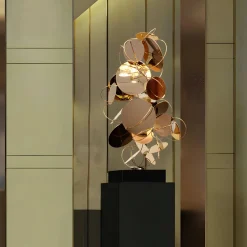 Statues & Sculptures Table Top|Floor Standing-Holo Drift 93cm Copper Metal Indoor Sculpture