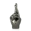 Statues & Sculptures Table Top|Contemporary-Hope Hand 28cm Anthracite Resin Indoor Sculpture
