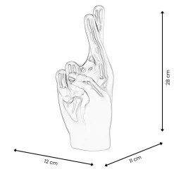 Statues & Sculptures Table Top|Contemporary-Hope Hand 28cm Gold Resin Indoor Sculpture