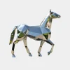 Statues & Sculptures Wildlife|Horses-Horse 182cm Geometric Metal Garden Sculpture