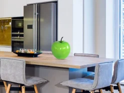 Statues & Sculptures Table Top|Contemporary-Iconic Apple 30cm Green Resin Indoor Sculpture