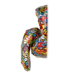 Statues & Sculptures Wall Art|Pop Art-Iconic Lips 42cm Pop Art Resin Wall Sculpture