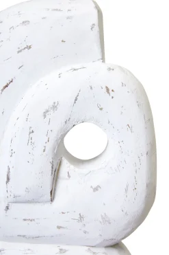 Statues & Sculptures Table Top|Abstract-Infinite Quartet 61cm White Wood Indoor Sculpture