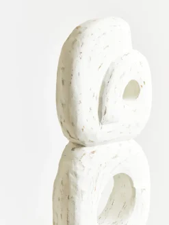 Statues & Sculptures Table Top|Abstract-Infinite Quartet 61cm White Wood Indoor Sculpture