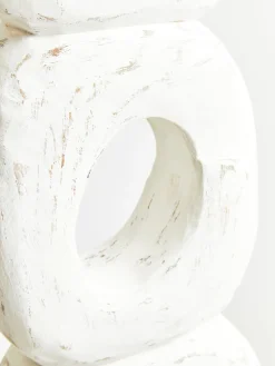 Statues & Sculptures Table Top|Abstract-Infinite Quartet 61cm White Wood Indoor Sculpture