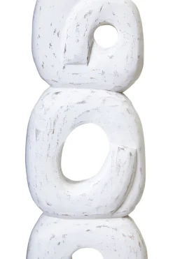 Statues & Sculptures Table Top|Abstract-Infinite Quartet 61cm White Wood Indoor Sculpture