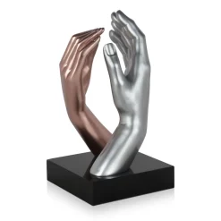 Statues & Sculptures Table Top|Contemporary-Infinite Touch 36cm Bronze Resin Indoor Sculpture