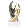 Statues & Sculptures Table Top|Contemporary-Infinite Touch 36cm Gold Resin Indoor Sculpture