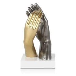 Statues & Sculptures Table Top|Contemporary-Infinite Touch 36cm Gold Resin Indoor Sculpture