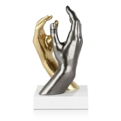 Statues & Sculptures Table Top|Contemporary-Infinite Touch 36cm Gold Resin Indoor Sculpture