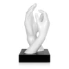 Statues & Sculptures Table Top|Contemporary-Infinite Touch 36cm White Resin Indoor Sculpture