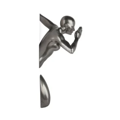 Statues & Sculptures Figurative|Wall Art-Infinity Woman 28cm Anthracite Resin Wall Sculpture