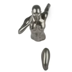 Statues & Sculptures Figurative|Wall Art-Infinity Woman 50cm Anthracite Resin Wall Sculpture