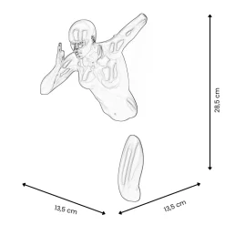 Statues & Sculptures Figurative|Wall Art-Infinity Woman 28cm Bronze Resin Wall Sculpture