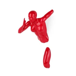 Statues & Sculptures Figurative|Wall Art-Infinity Woman 28cm Red Resin Wall Sculpture