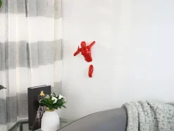 Statues & Sculptures Figurative|Wall Art-Infinity Woman 28cm Red Resin Wall Sculpture