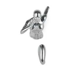 Statues & Sculptures Figurative|Wall Art-Infinity Woman 28cm Silver Resin Wall Sculpture