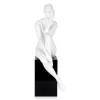Statues & Sculptures Figurative|Floor Standing-Introspective 74cm White Resin Indoor Sculpture