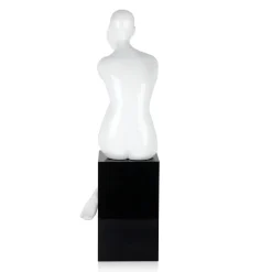 Statues & Sculptures Figurative|Floor Standing-Introspective 74cm White Resin Indoor Sculpture