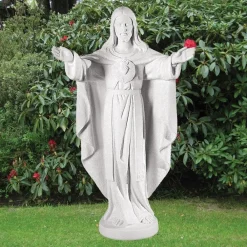 Statues & Sculptures Jesus-Jesus Christ 100cm Marble Resin Garden Statue