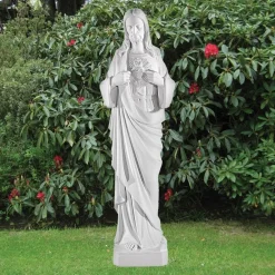 Statues & Sculptures Jesus-Jesus Christ 122cm Marble Resin Garden Statue
