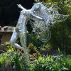 Statues & Sculptures Fairies-Kaida Fairy 90cm Metal Wire Garden Sculpture