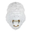 Statues & Sculptures Wall Art|Animals-King Gorilla 43cm White Resin Wall Sculpture