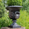 Statues & Sculptures Round-Knightsbridge Urn Bronze Metal Garden Planter