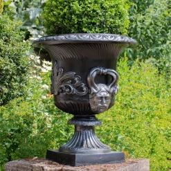 Statues & Sculptures Round-Knightsbridge Urn Bronze Metal Garden Planter