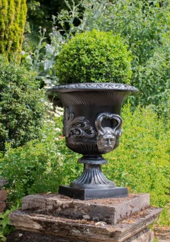 Statues & Sculptures Round-Knightsbridge Urn Bronze Metal Garden Planter