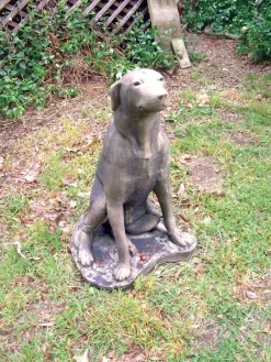 Statues & Sculptures Dogs-Labrador Stone Garden Ornament