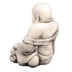 Statues & Sculptures Buddha-Laughing Buddha Antique Stone Garden Statue