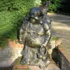 Statues & Sculptures Buddha-Laughing Buddha Bronze Metal Garden Statue