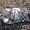 Statues & Sculptures Buddha-Laying Stone Buddha Garden Ornament